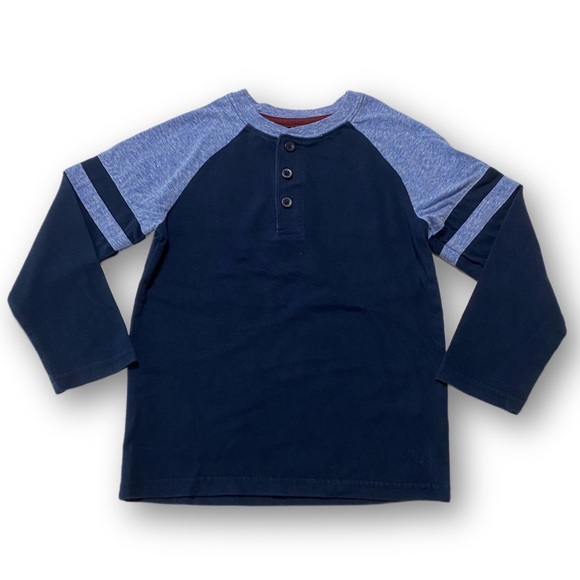 Garanimals, EUC, 365 Kids, Long sleeve Navy blue, Henley shirt, boys size 5 - Picture 1 of 13
